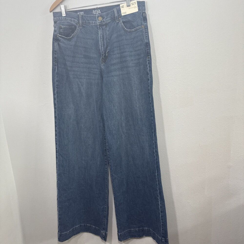 a.n.a Classic Blue Wide Leg Jeans